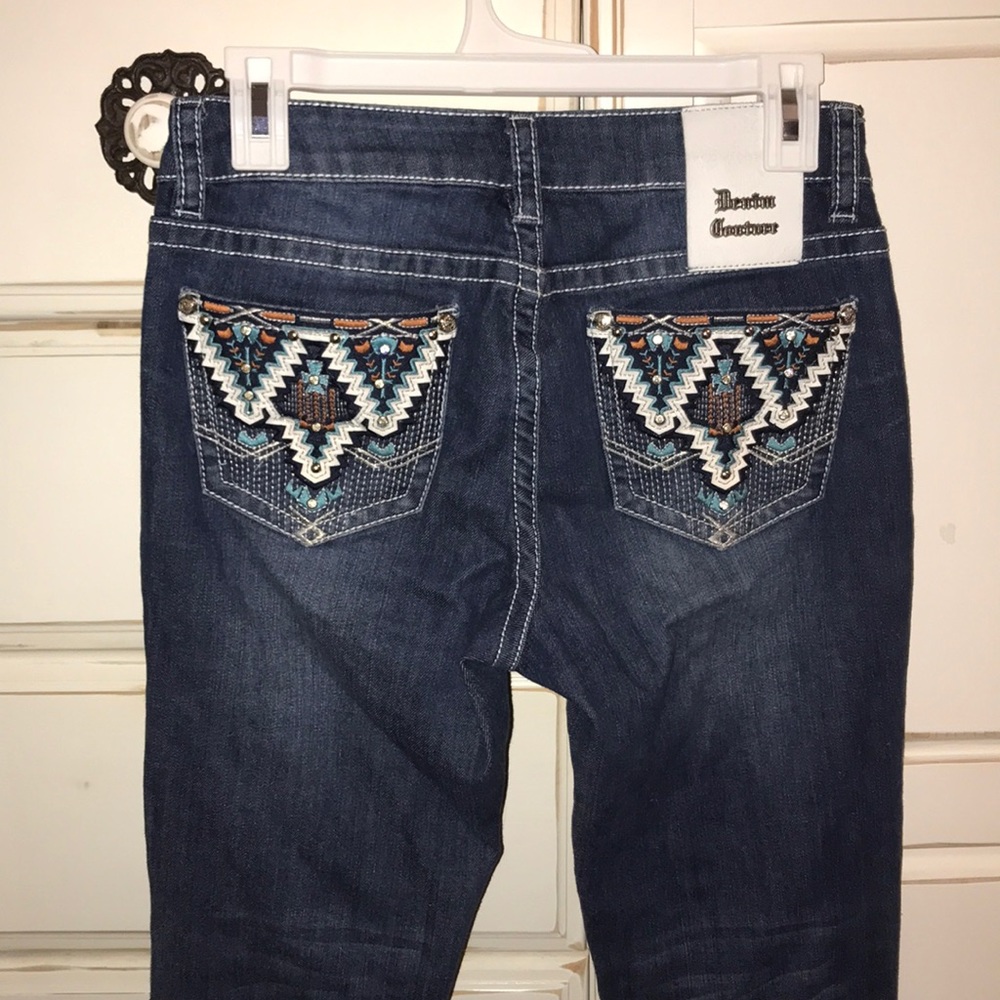 Denim couture jeans